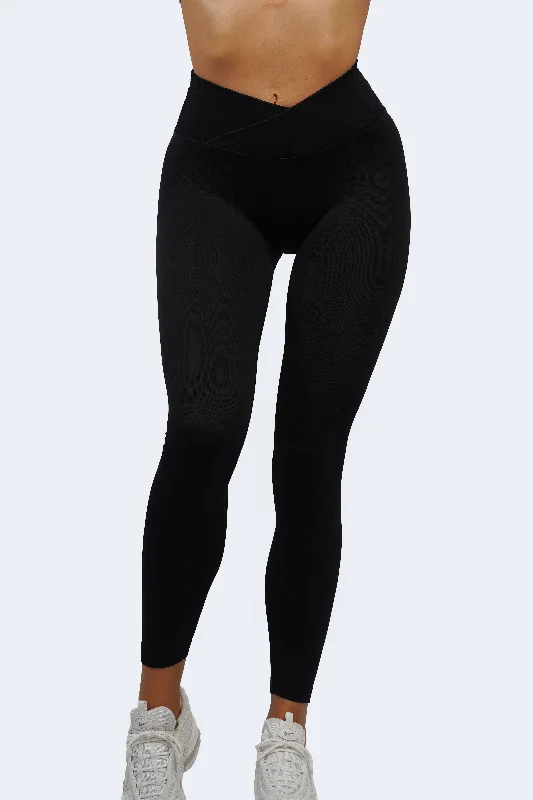 CORE V-WAIST LEGGINGS - MIDNIGHT Hollywood Glam Award - Show Style