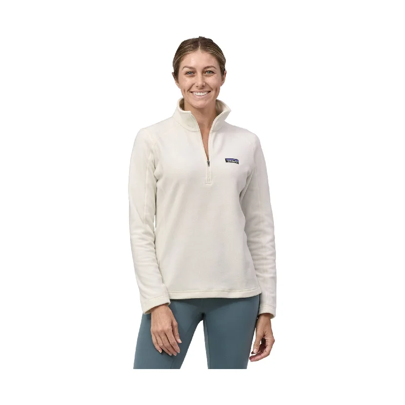 Patagonia Women's Micro D Quarter Zip Fleece - Birch White Trend Setting Wardrobe