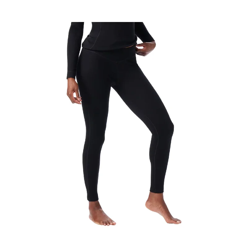 Smartwool Women's Thermal Merino Base Layer Bottom - Black Boho - Chic Festival - Ready Style