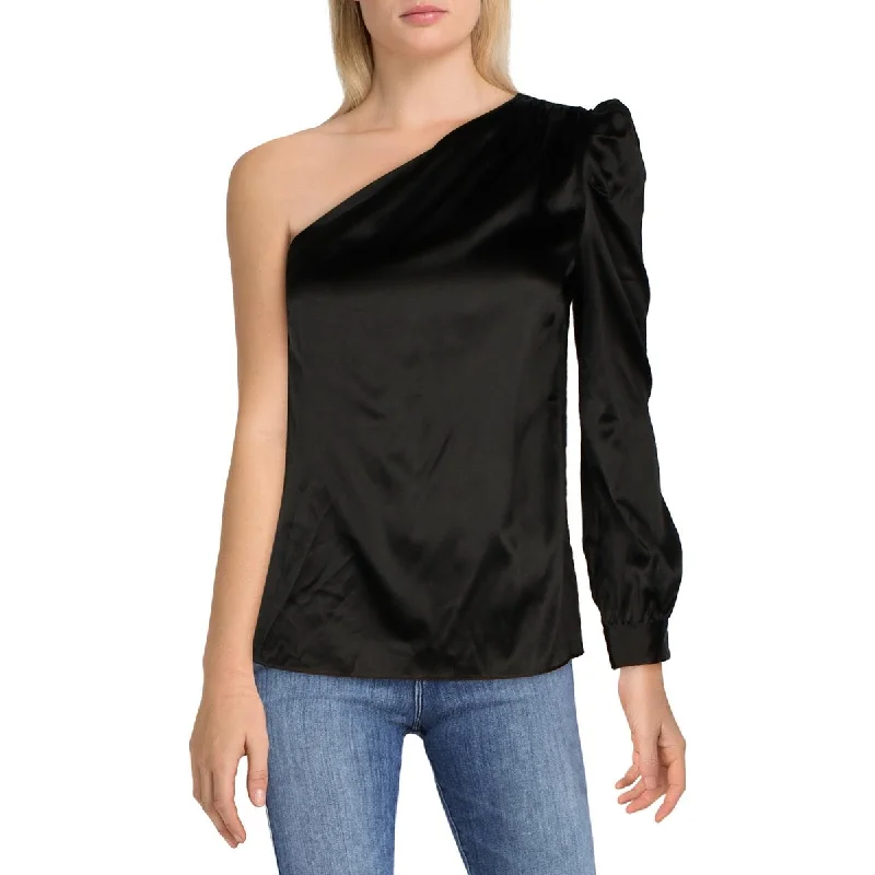 Womens Shimmer Gathered Cold Shoulder Daily Deals