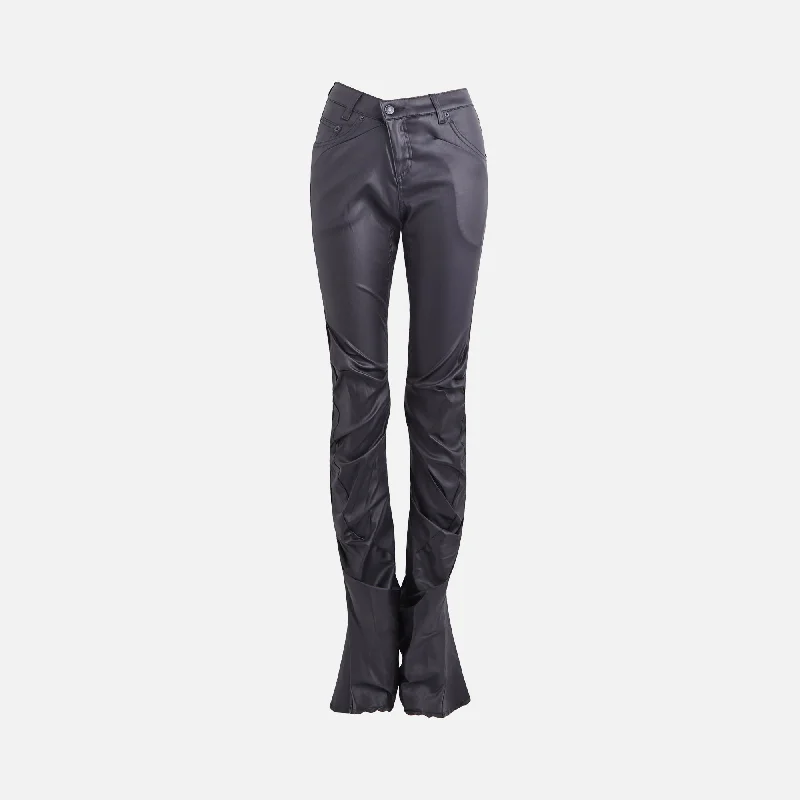 Ottolinger Coated Denim Pants - Black Seasonal Style Discounts