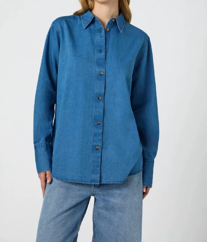 Zaves Chambray Shirt Grab Romantic Date - Night Styles Now