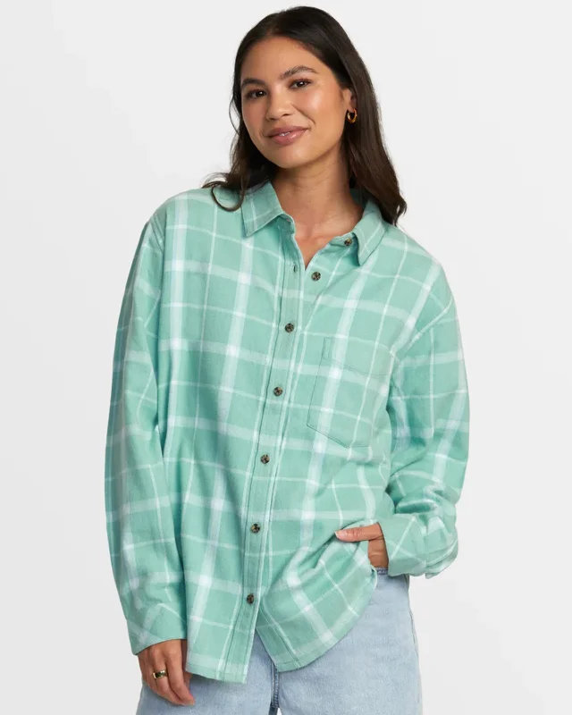 Mable Flannel L/S Shirt Graceful Movement