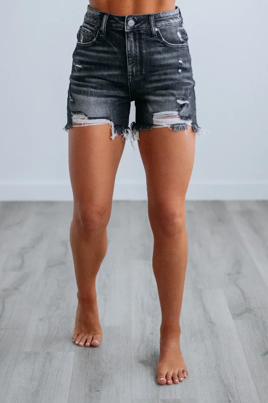 Carlie Risen Shorts - Vintage Black Ride The Style Wave