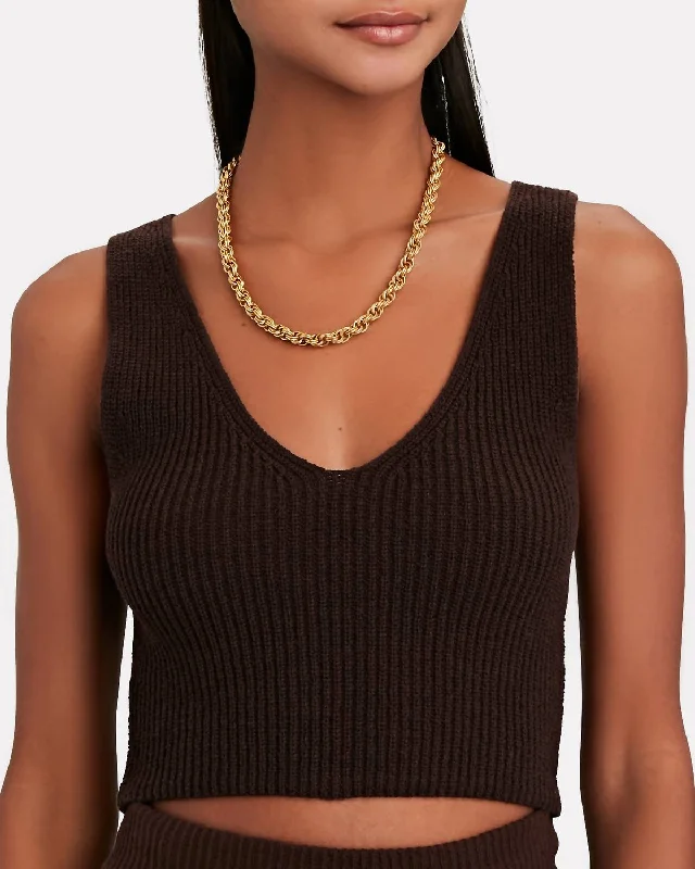 Eloise Top In Brown Limited Time Deal