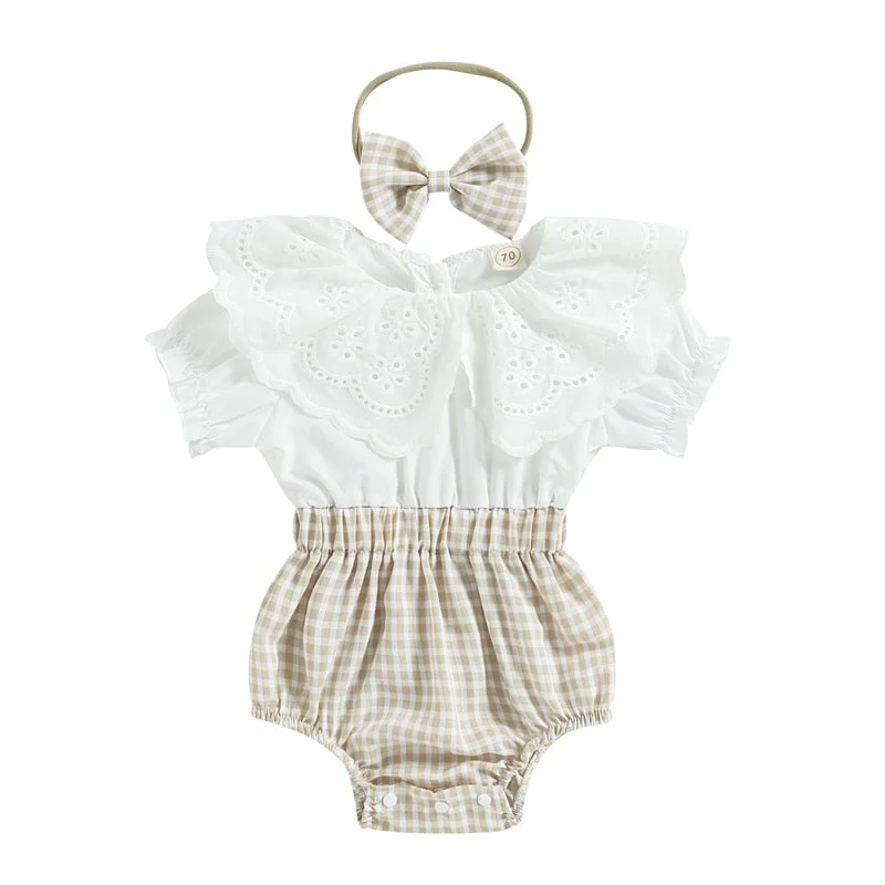 ANNABELLE Crochet Collar Romper Fashion Forward, Function First