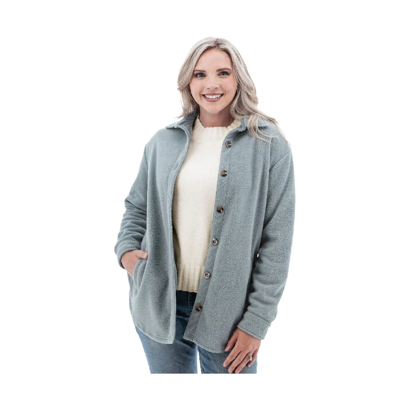 Old Ranch Women's Emery Fleece Shirt Jac - Trooper - ONLINE STORE CREDIT/EXCHANGE ONLY Explore What's New