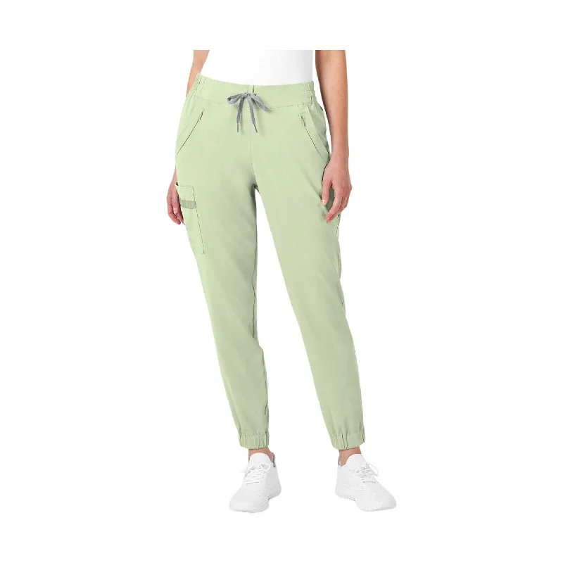 WonderWink Women's Jogger Scrub Pant - Fresh Mint Trendy Pulse