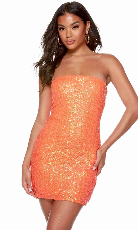 Alyce Paris 4631 - Strapless Fitted Homecoming Dress Crazy Discounts, Hurry Up