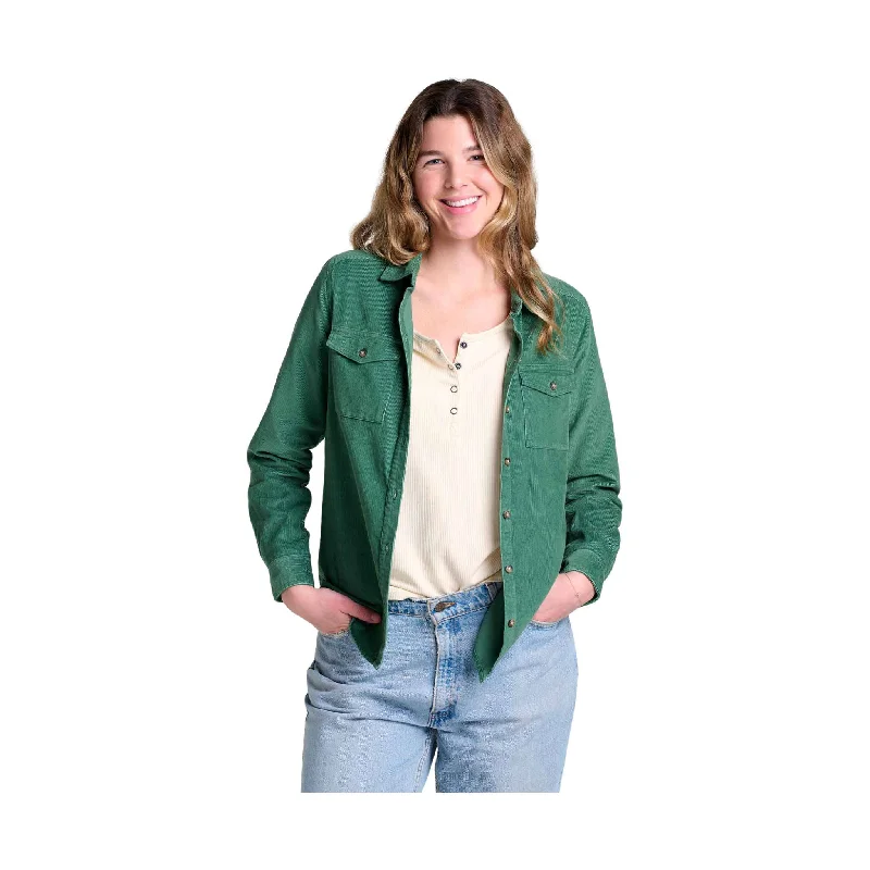 Toad & Co Women's Scouter Cord Long Sleeve Shirt - Ivy - ONLINE STORE CREDIT/EXCHANGE ONLY The Latest Trends