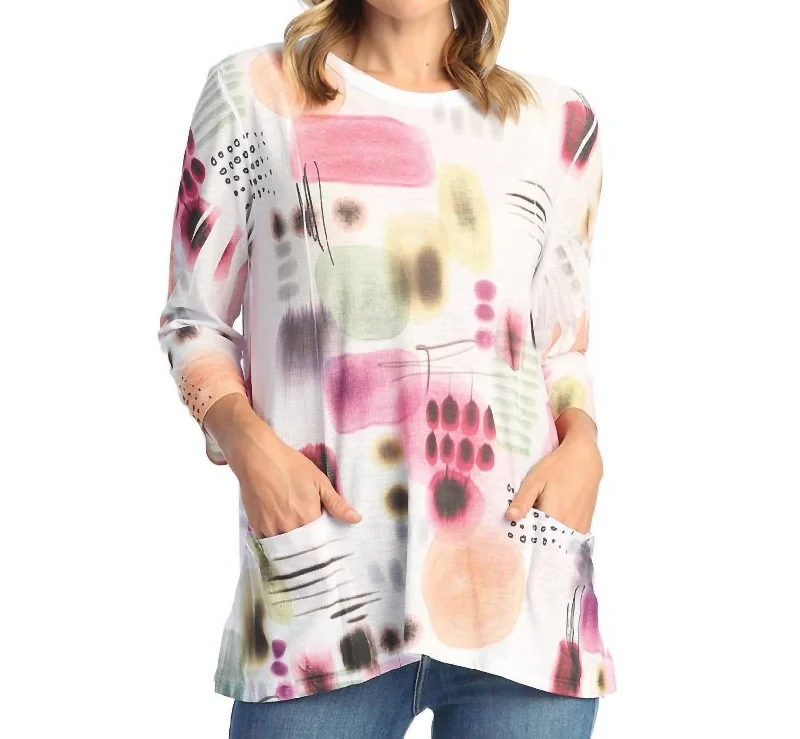 Verona Patch Pocket Top In Multi Special Offer