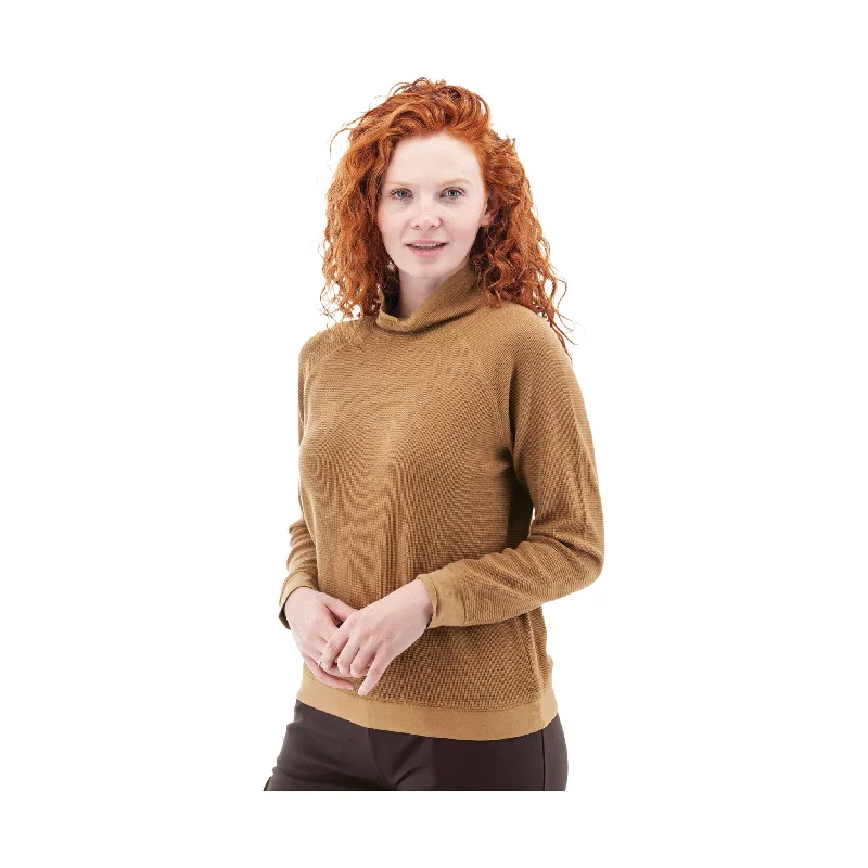 Aventura Women's Tiffi Cowl Neck Top - Tobacco Brown - ONLINE STORE CREDIT/EXCHANGE ONLY Bid Farewell To The Old Season