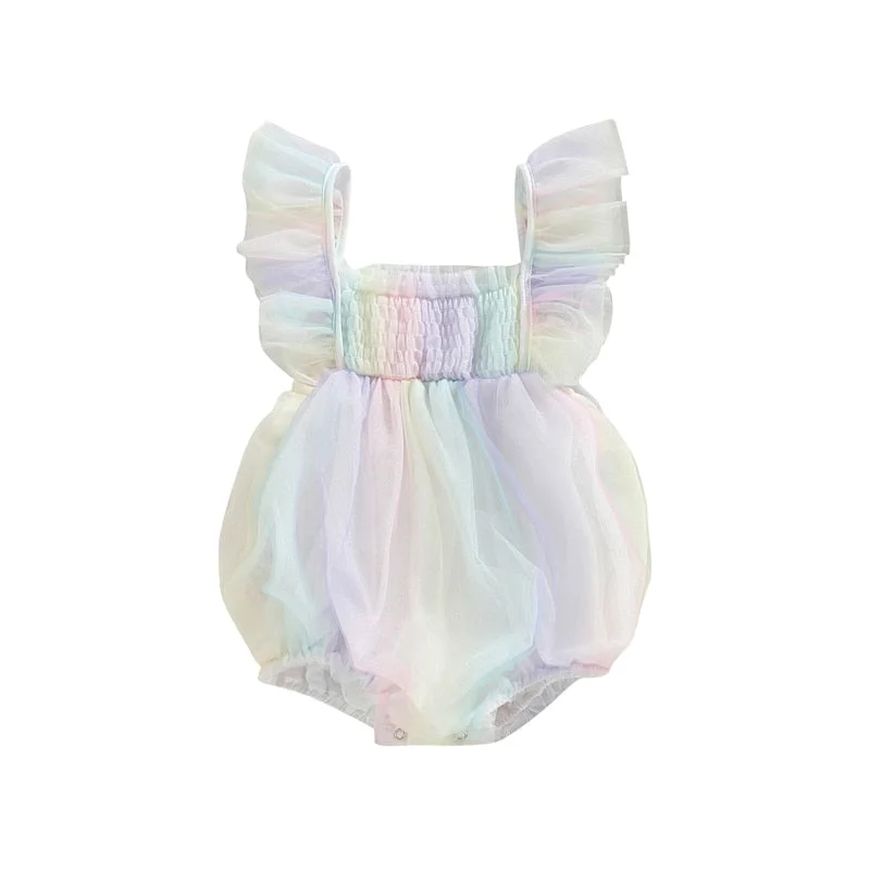 JOSIE Pastel Rainbow Romper Unleash Your Style