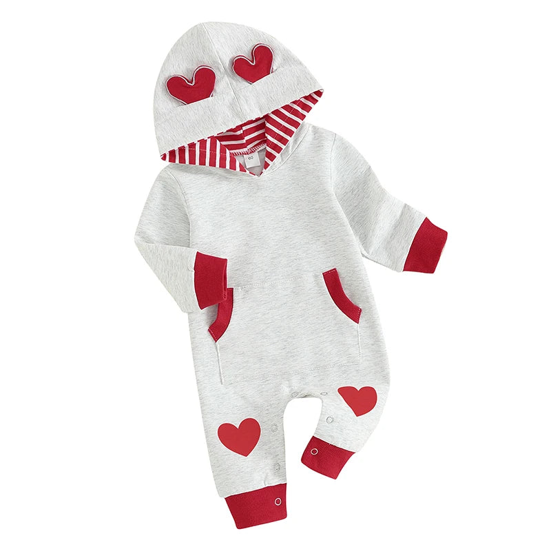 HEARTS Hoody Jumpsuit Limited Time Offers