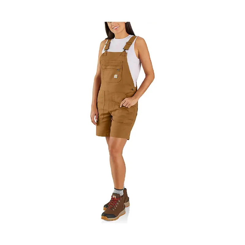 Carhartt Women's Rugged Flex Relaxed Fit Canvas Shortall - Carhartt Brown - ONLINE STORE CREDIT/EXCHANGE ONLY Flash Sale, Don't Miss