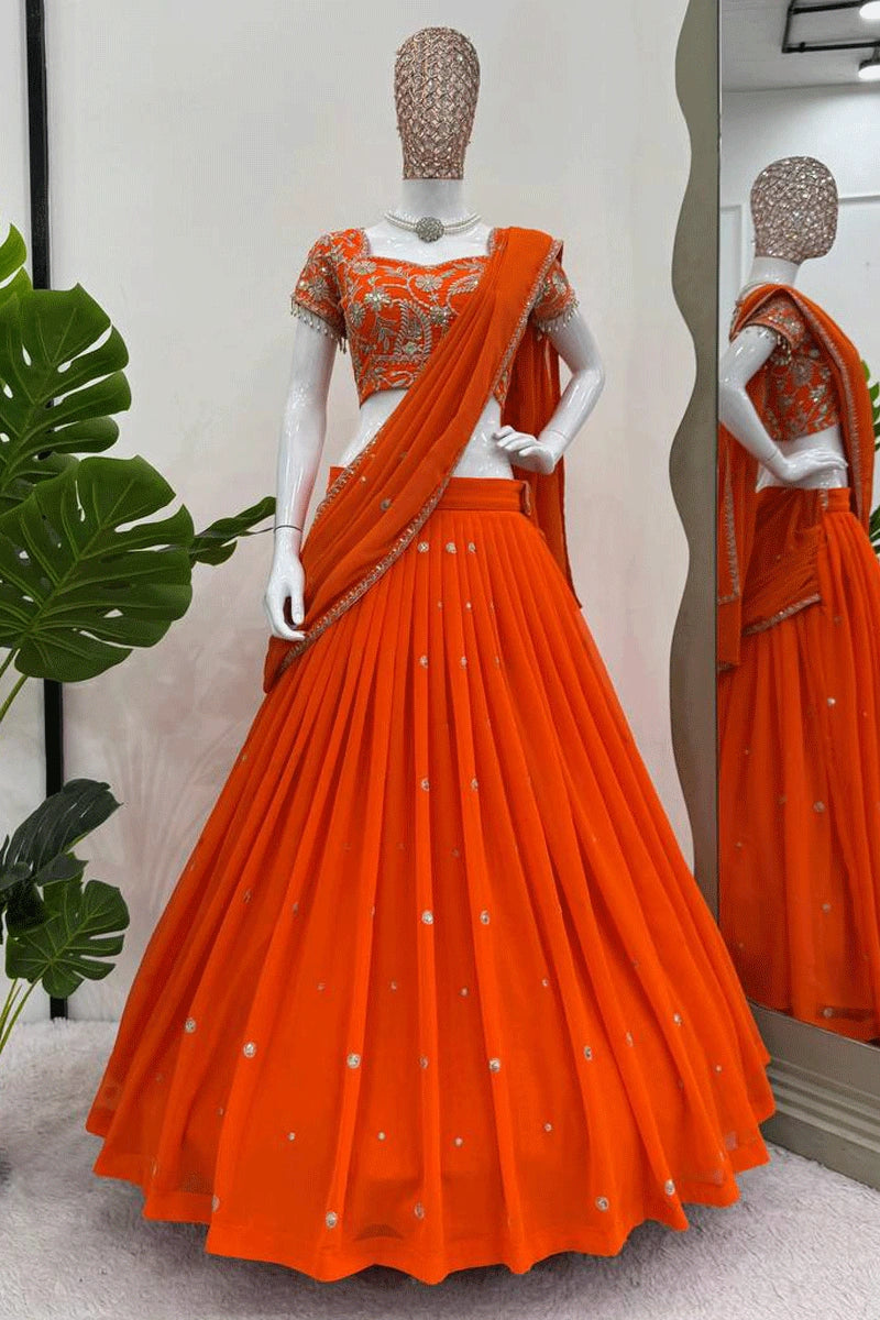 Ready To Wear Lehenga Saree For Reception Trendy Street Style Attire