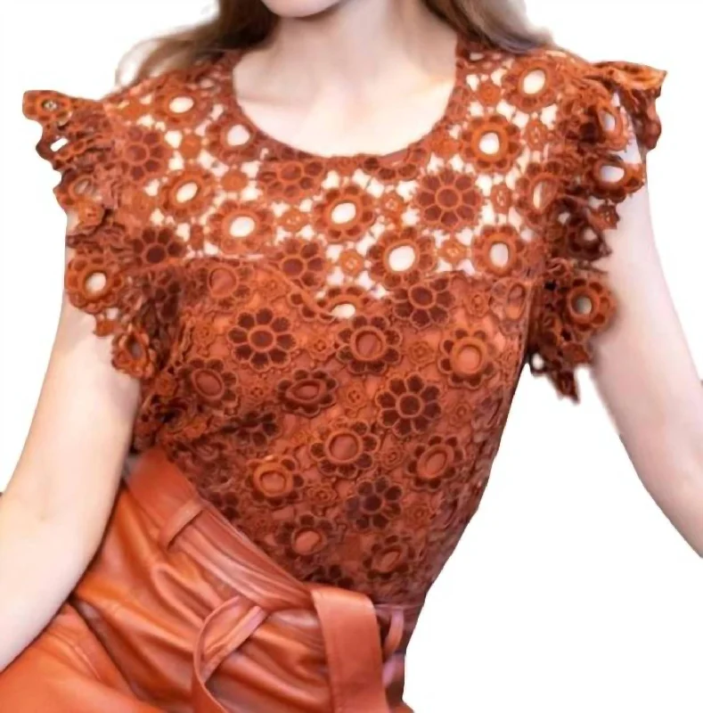 Grace Top In Sumatra Lace Ethnic Cultural Event Wear