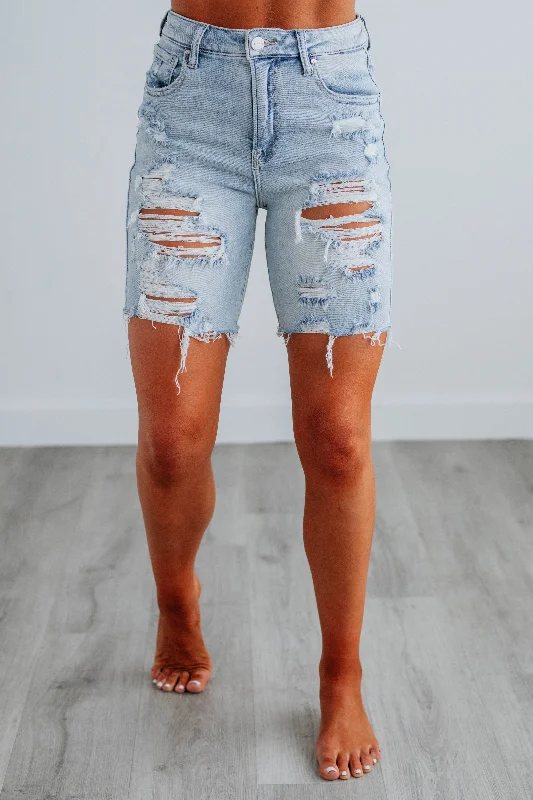 Baker Risen Shorts - Light Wash Eco Friendly Fashion Sale