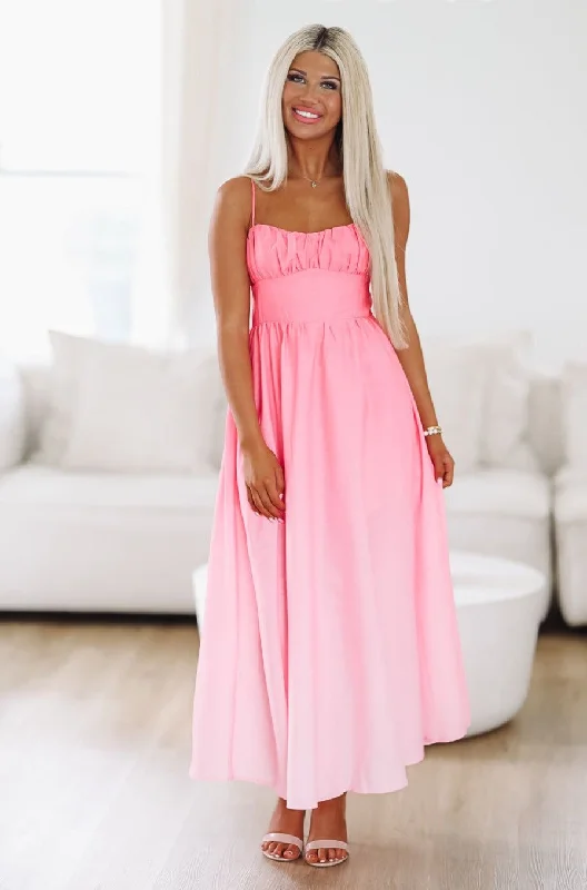 Dreamland Maxi Dress - Pink Daily Deals