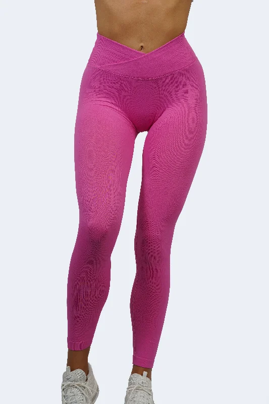 CORE V-WAIST LEGGINGS - PINK Weekend Special