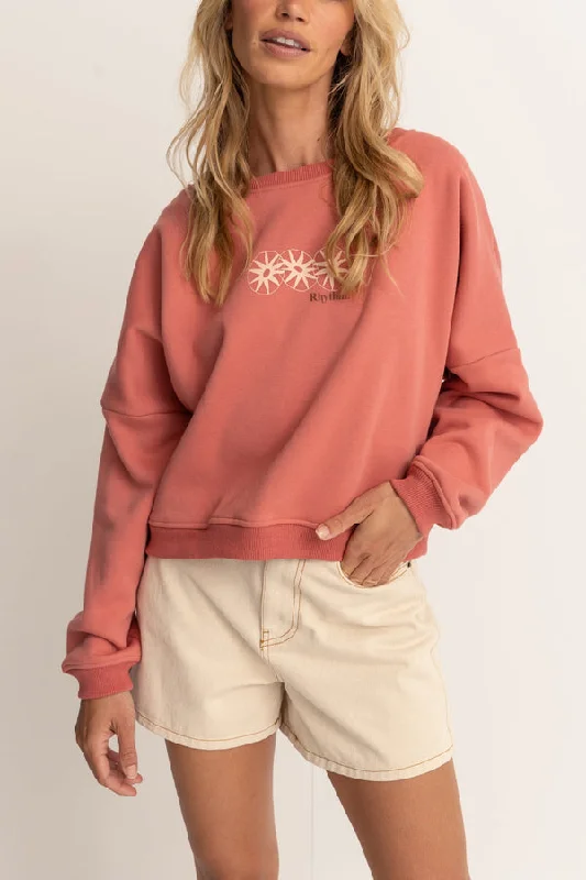 Rhythm Horizon Slouch Fleece - ROSE Unbeatable Prices