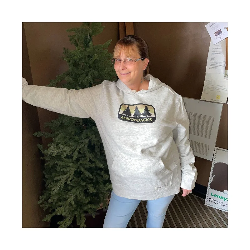 Life Is Good Adirondacks Three Pines Hoody - Light Grey Heather - ONLINE STORE CREDIT/EXCHANGE ONLY Versatile Style Wardrobe