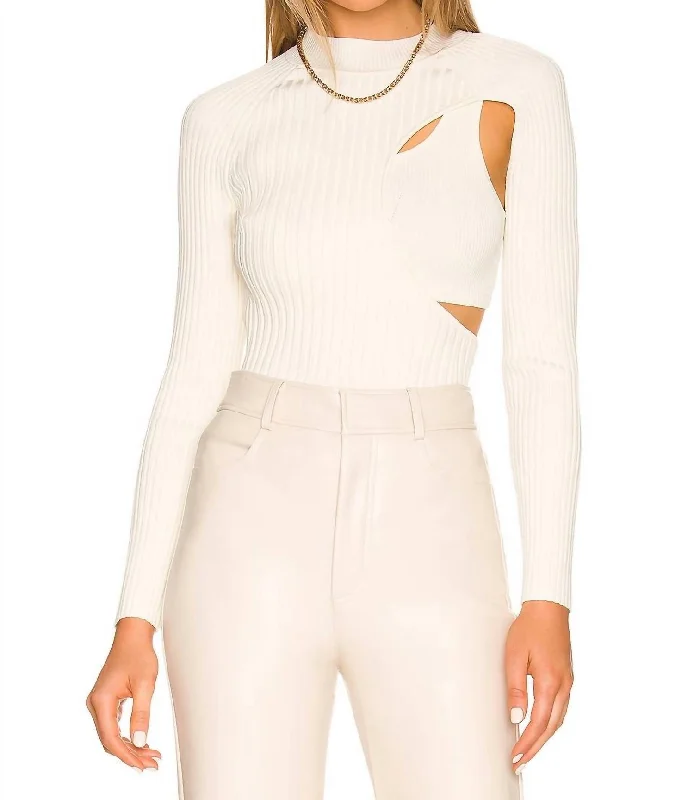 Vivianne Top In Ivory Vibrant Femme Fashion