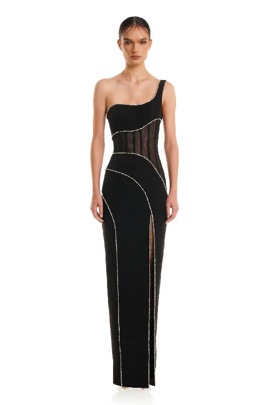 Lunya Gown - Black Feminine Elegance