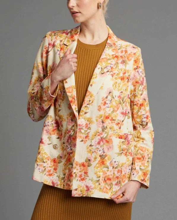 Last dance jacket cream floral Playful Elegance