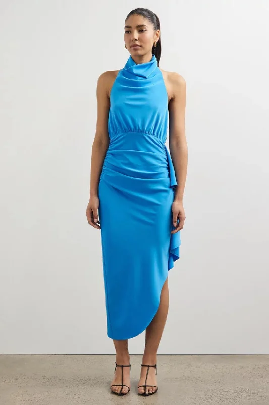 Misha Esilda Midi Dress - Topaz Blue Fashion-Forward