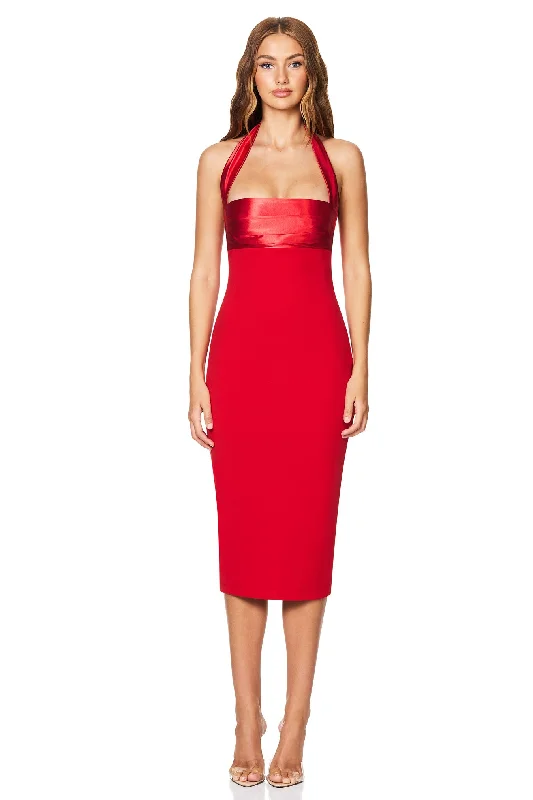 Nookie Renaissance Midi Dress - Red Limited Time Deal