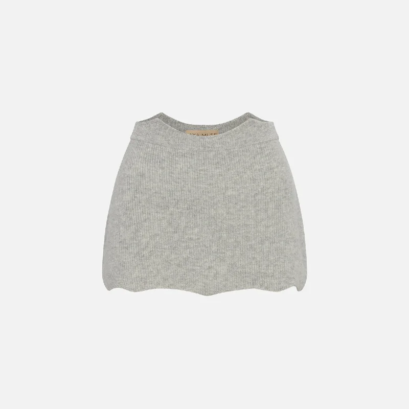 Aya Muse Janus Skirt - Heather Gray Snag Fabulous Fashion Bargains