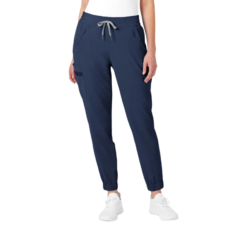 WonderWink Women's Jogger Scrub Pant - Navy Flash Sale Starts