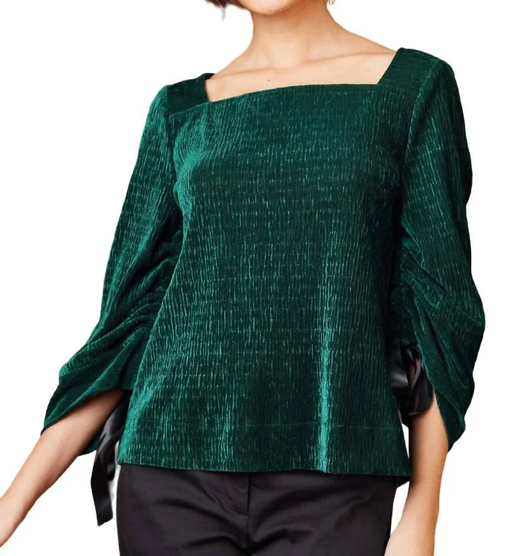 April Top In Forest Green Discounts On Casual Weekend Styles