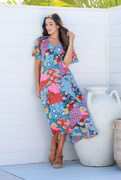 Patchwork dress Season Appropriate Women's Collection