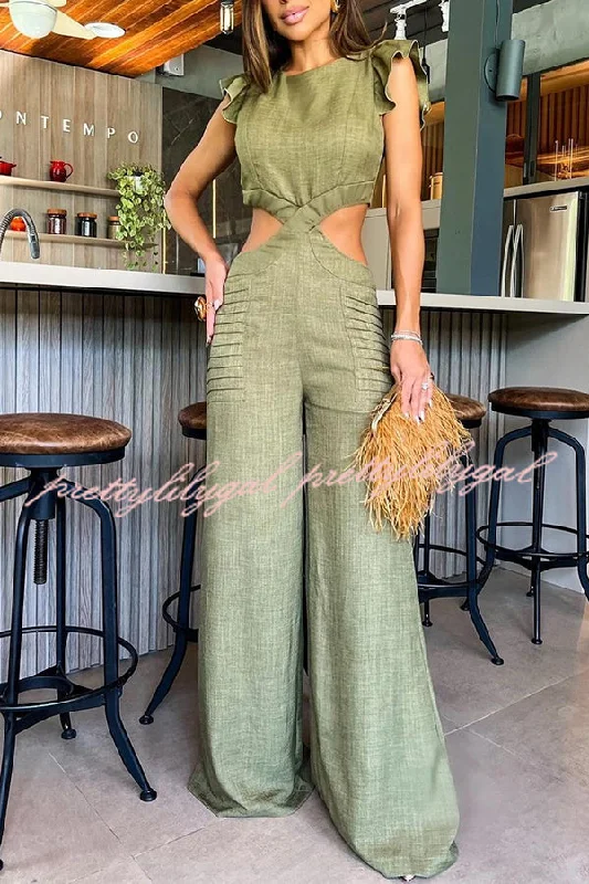 Hidden Zipper Loose High Rise Wide Leg Jumpsuit Chic Trends Unveiled