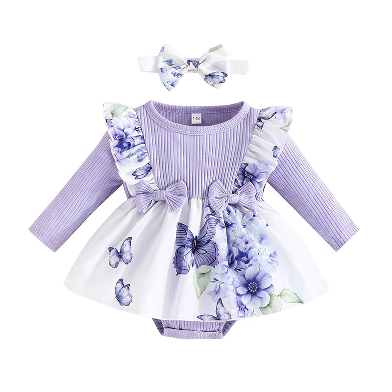 LAVENDER Butterfly Romper Dress Hot Picks