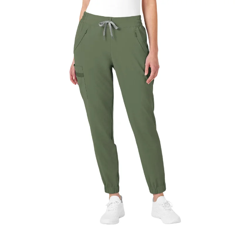 WonderWink Women's Jogger Scrub Pant - Olive Limited Stock, Big Discounts