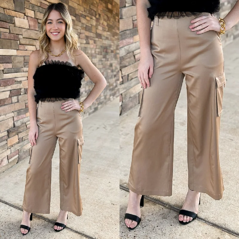 Lyssé | Calypso Ankle Cargo Pant in Tan Modern Women's Fashion