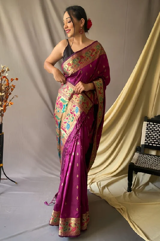 Shivshahi Paithani Silk Sarees For Wedding Feminine Grace