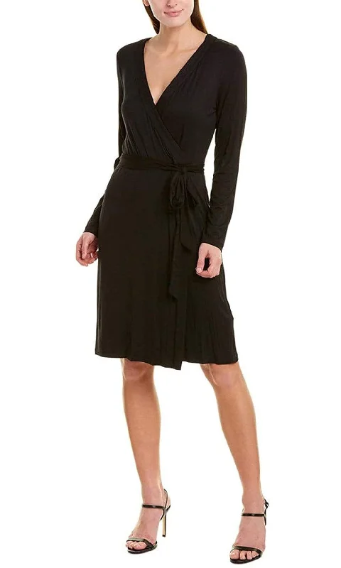 Adrianna Papell - AP1D103383 Knee Length Faux Wrap A-Line Dress Style Streetwear