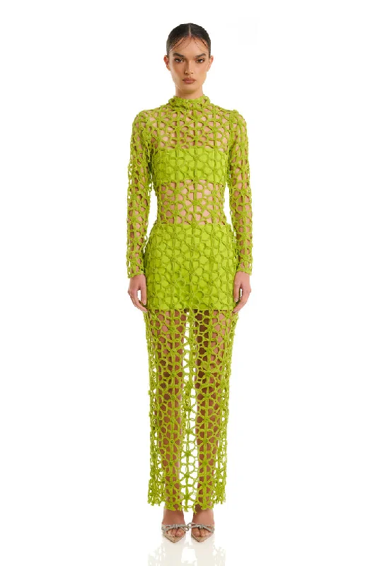 Kallum Dress - Lime Refined Look