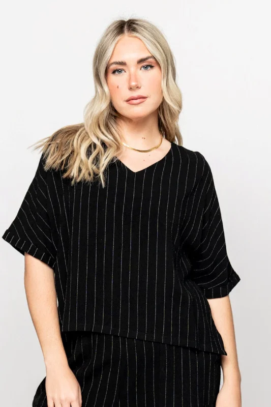 Sydney Top in Black - FINAL SALE Brand Name Clothing Discount Extravaganza