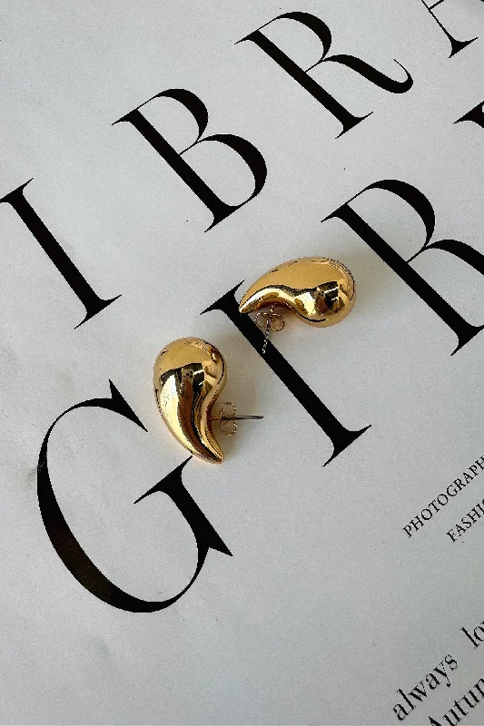 Renzo Earrings - 18k Gold Plated Casual Chic