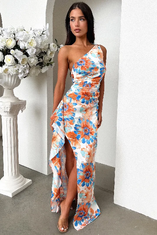 Elianna Maxi Dress - Blue Floral Exclusive Discounts