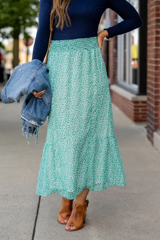 Dainty Daisies Maxi Skirt Subtle Sophistication