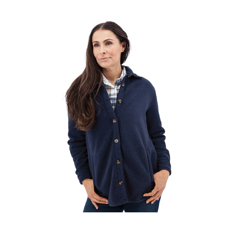 Old Ranch Women's Emery Fleece Shirt Jac - Black Iris - ONLINE STORE CREDIT/EXCHANGE ONLY Seasonal Clearance