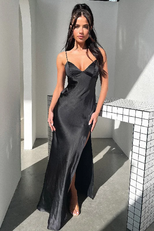 Jennifer Maxi Dress - Black Hollywood Glam Award - Show Style