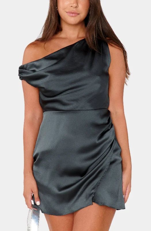 Gunmetal Hammered Satin