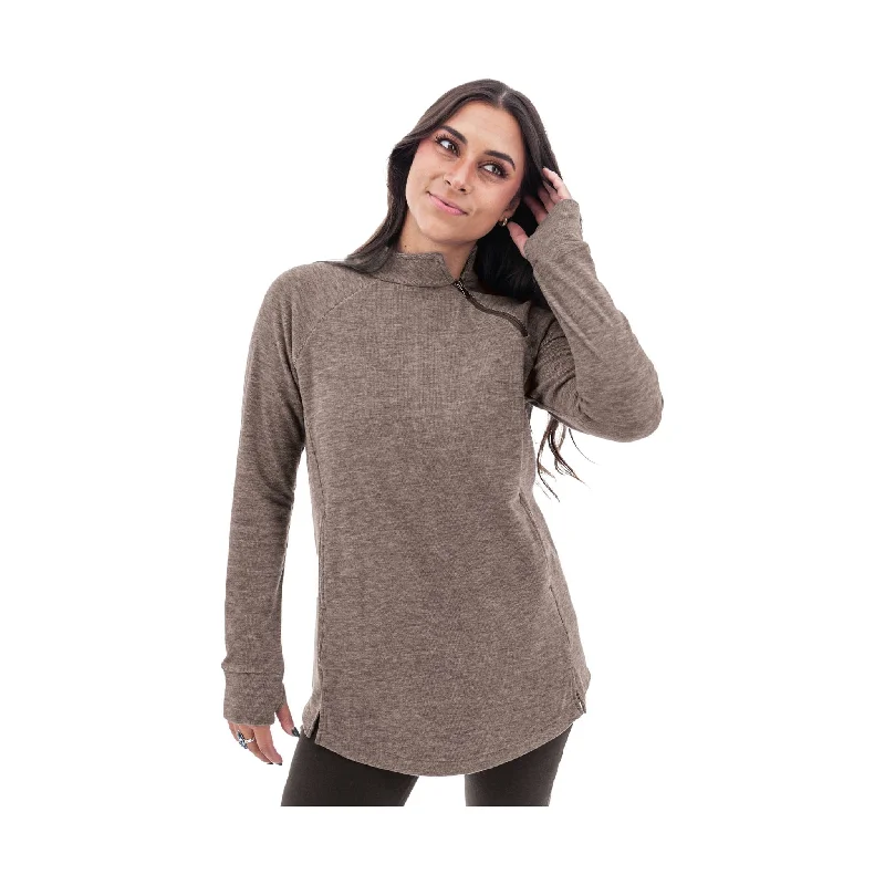 Aventura Women's McKenna Fleece Tunic - Black Coffee - ONLINE STORE CREDIT/EXCHANGE ONLY Special Offer For You